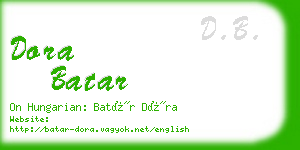 dora batar business card